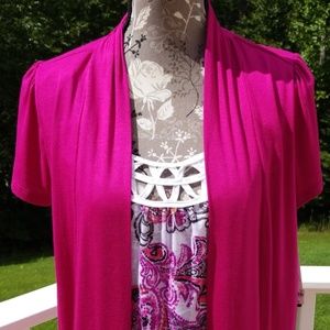 Fuschia cardigan set